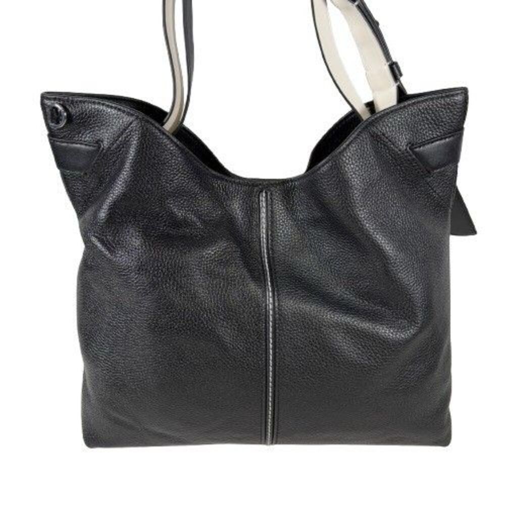 Michael Kors DOWNTOWN ASTOR Black/White Leather Lg Shoulder Tote Bag NWOT $498 - Picture 7 of 16